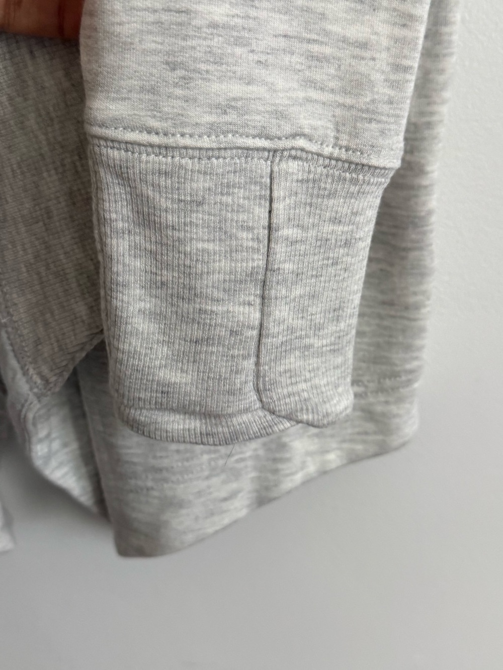 NWT Athleta Pranayama Wrap Cardigan Light Gray XS Open Front - Picture 3 of 7